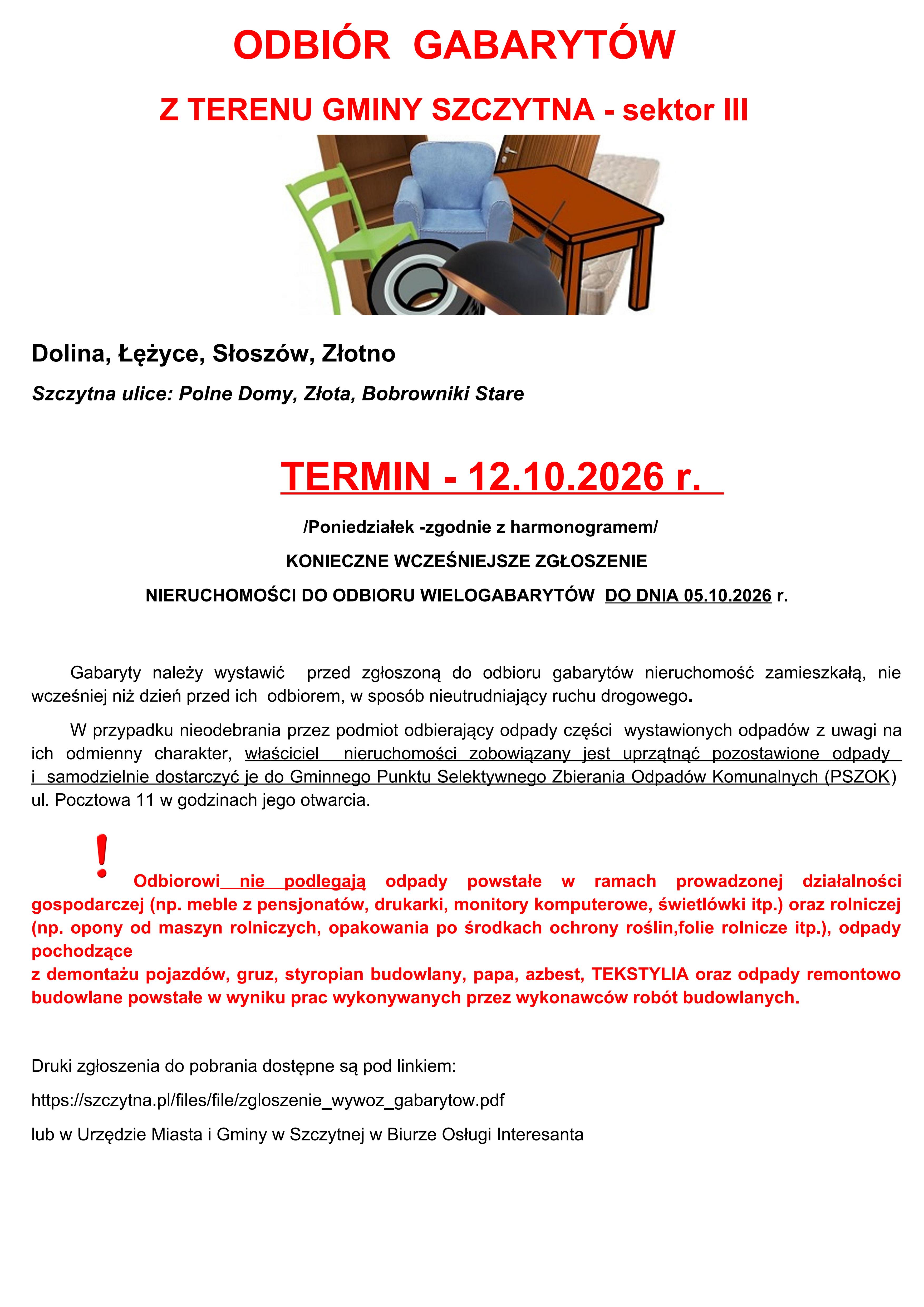 sektor 3 gabaryty