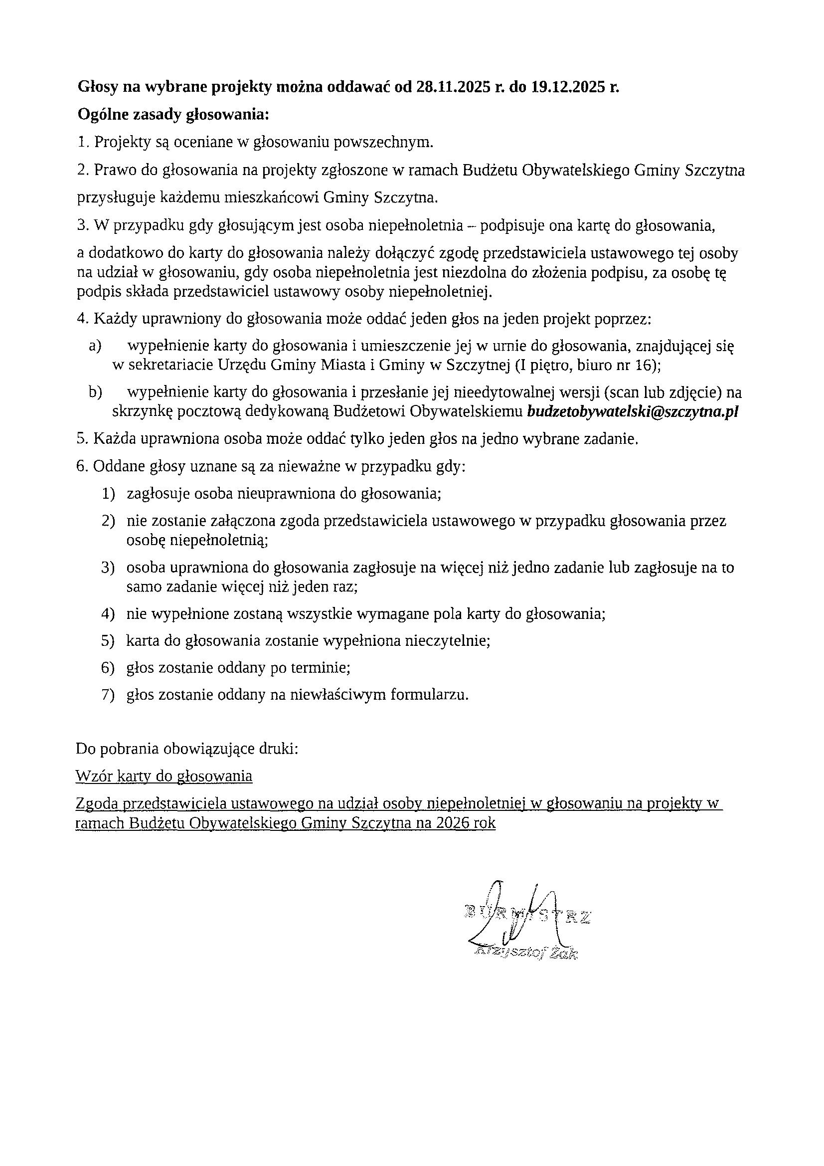 budżet obywatelski 2026