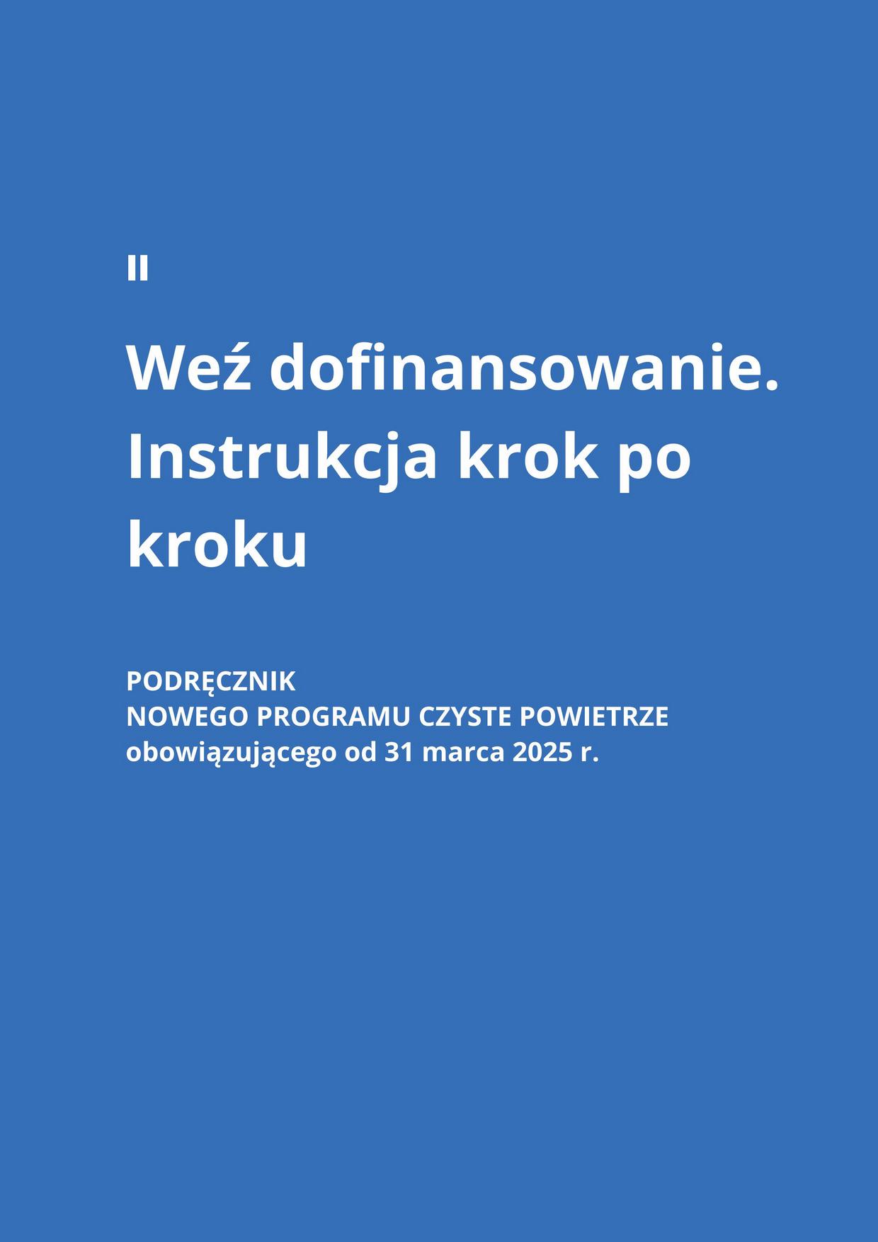 Broszura Czyste Powietrze