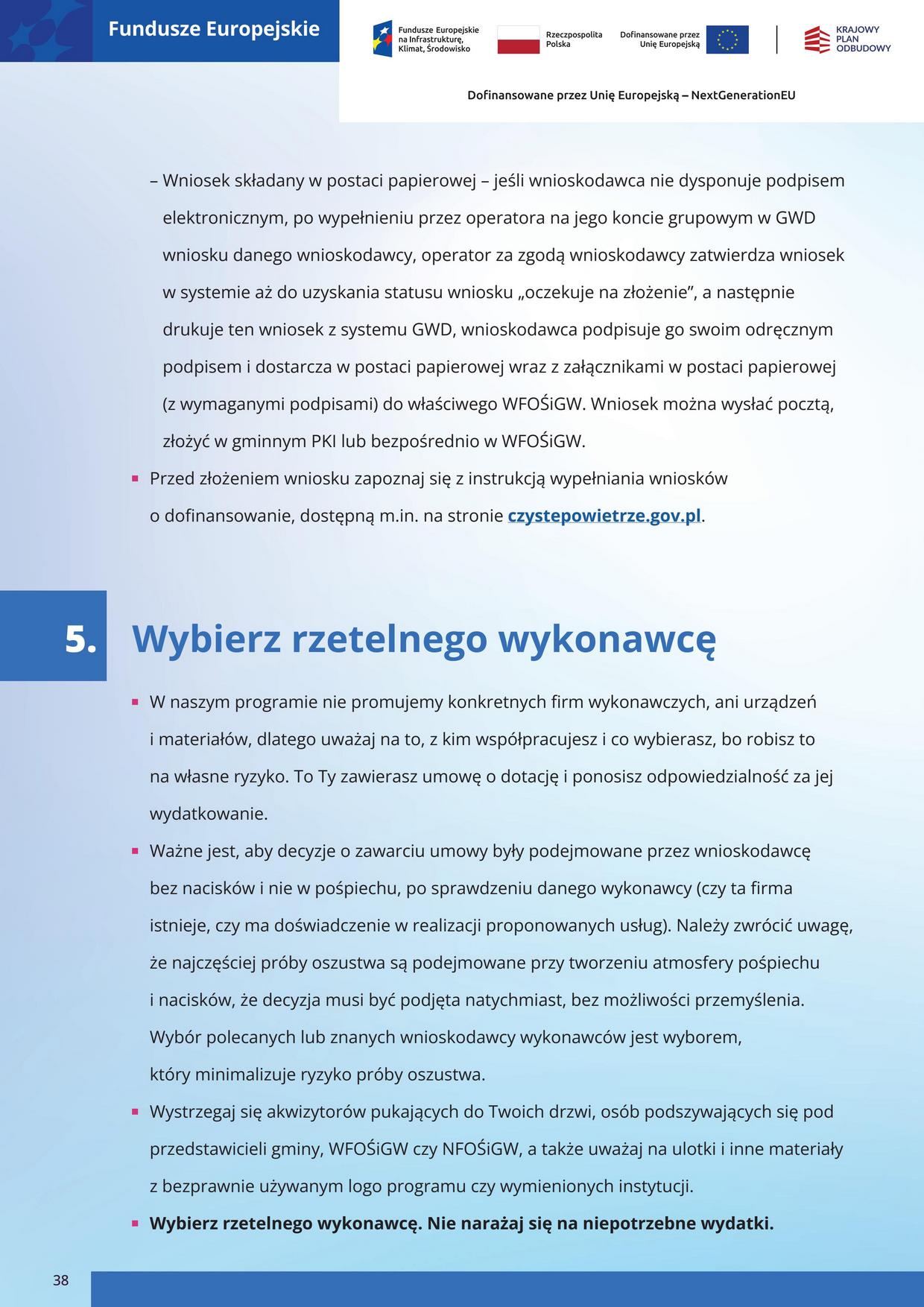 Broszura Czyste Powietrze
