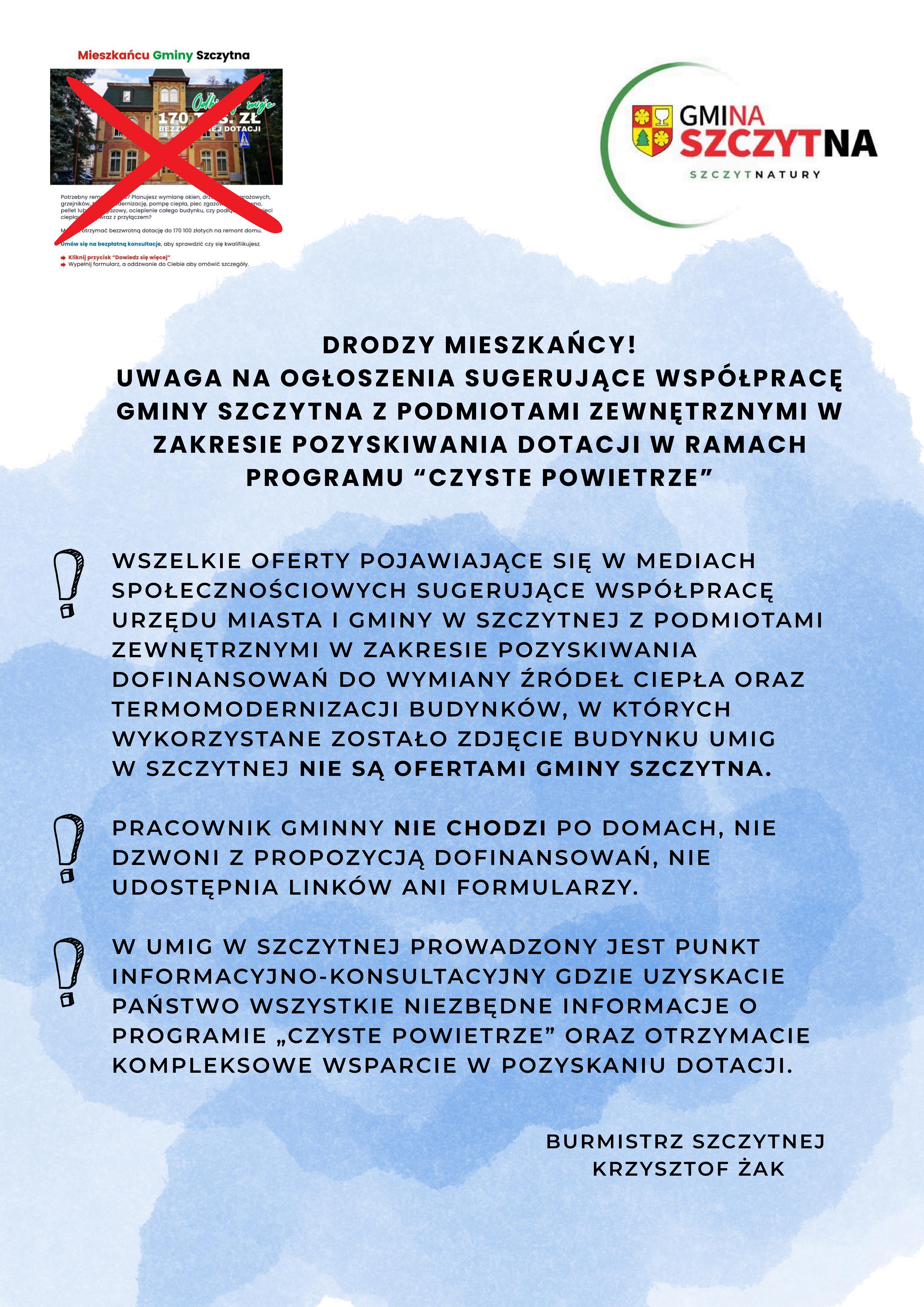 uwaga na oszustwo