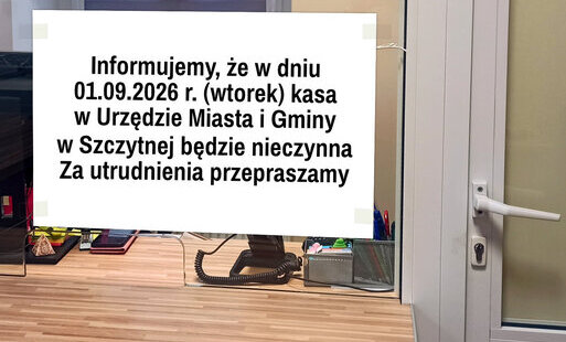 Praca Kasy w dniu 01.09.2026 r.
