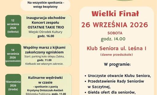 Zdjęcie do Zapraszamy wszystkich senior&oacute;w do udziału w wydarzeniach organizowanych w ramach Szczytniańskich Dni Seniora