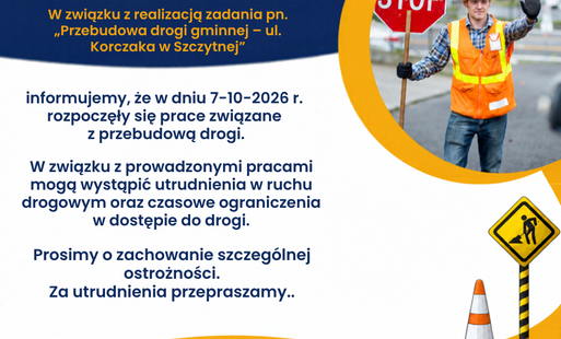 Zdjęcie do Przebudowa drogi gminnej &ndash; ul. Korczaka w Szczytnej. 